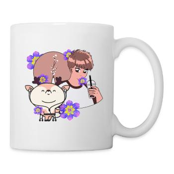 Bubble Tea Time & Deer with Walker - Mug - white - Right