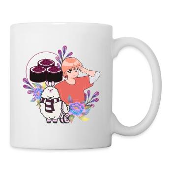 Sushi Time & Alpaca in Wheelchair - Mug - white - Right