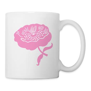 Peony L botanical peony L pink - Mug - white - Right