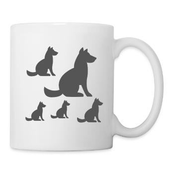 canine - Mug blanc - blanc - Droite