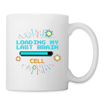Retro Pixel Vaporwave Temple Gaming - Mug - white - Right