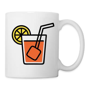 Vacances d’été aux filles avec cocktail à l’orange - Mug blanc - blanc - Droite