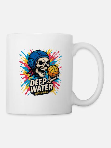 Waterpolo Crane DEEPWATER - Mug blanc - blanc
