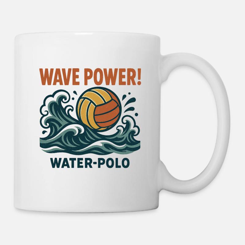 Wave Power Wasserpolo - Tasse - Weiß
