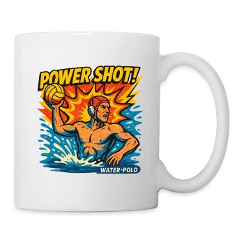 Retro-Wasserball-Power-Shot - Tasse - Weiß - Rechts