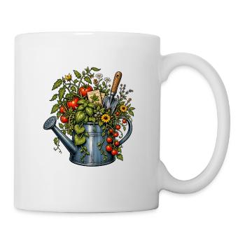 Chaos Gardening Gießkanne Tomaten Kräuter - Tasse - Weiß - Rechts