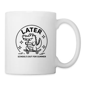 Later Alligator Schools Out Summer Vacation School - Mug - white - Right