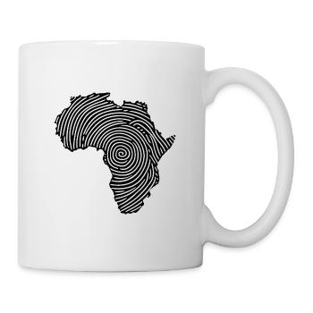 Empreintes digitales Afrique - Mug blanc - blanc - Droite