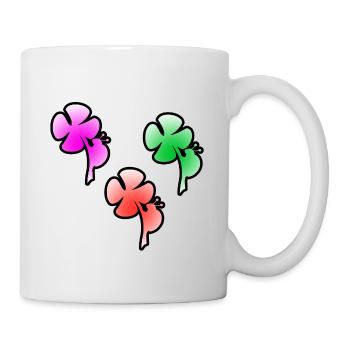 Fleur - Mug blanc - blanc - Droite