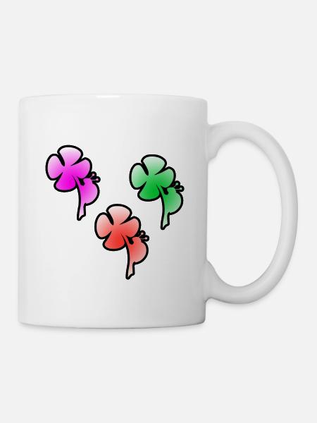 Blumen - Tasse - Weiß