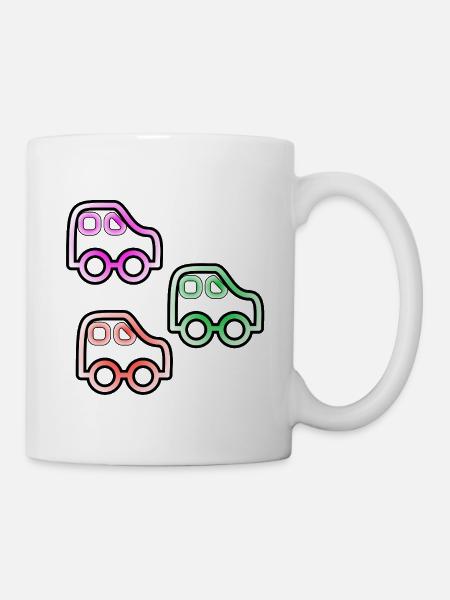 Autos - Tasse - Weiß
