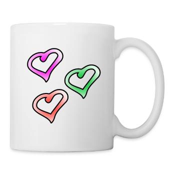 Hearts - Mug - white - Right