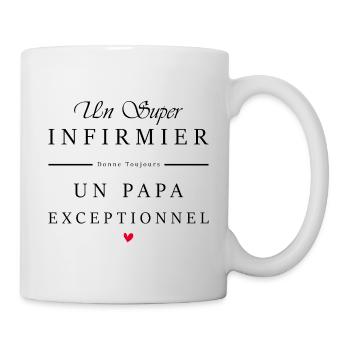 super infirmier - papa exceptionnel - Mug blanc - blanc - Droite