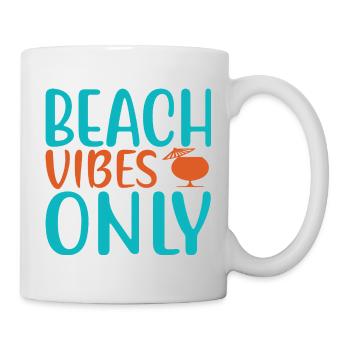Beach vibes only - Tasse - Weiß - Rechts