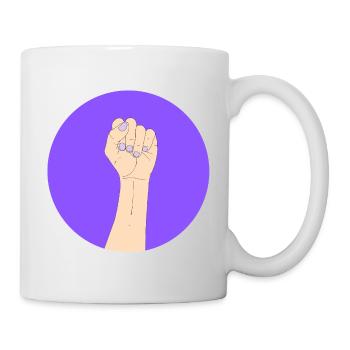 Autonomisation en violet - Mug blanc - blanc - Droite