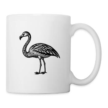 Flamingo - Tasse - Weiß - Rechts