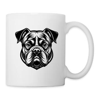 Bouledogue anglais - Mug blanc - blanc - Droite