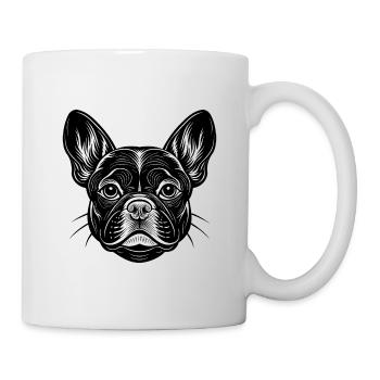 French bulldog face - Mug - white - Right