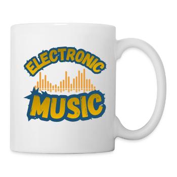 Retro Electronic Music - Mug - white - Right