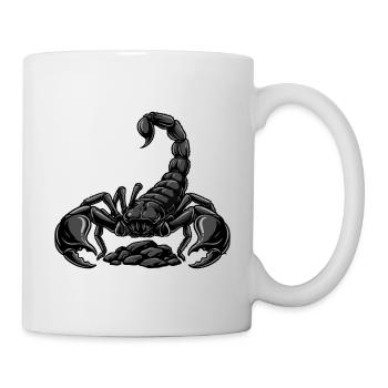 Black Scorpion Emperor Stinger Arachnid Tattoo - Mug - white - Right