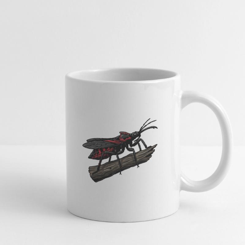 Bug Assassin Bug Hunter Red Strike Tattoo Mug