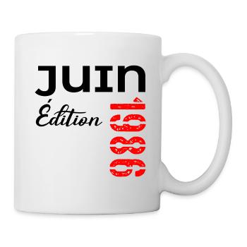 Juni 1986 – 40-jähriges Jubiläum - Tasse - Weiß - Rechts