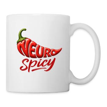 Neurospicy Pepper – Funny Neurodivergent Graphic - Mug - white - Right