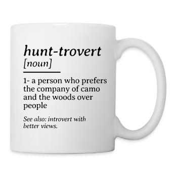Hunt-rovert Funny Hunting Dictionary Definition - Mug - white - Right