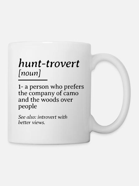 Hunt-rovert Funny Hunting Dictionary Definition - Mug - white