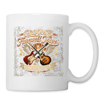 Groom's Farewell Tour JGA Rock T-Shirt - Tasse - Weiß - Rechts