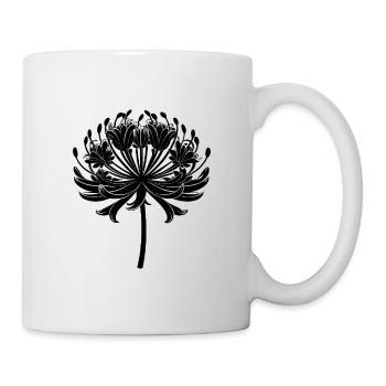 Agapanthus-Blüte - Tasse - Weiß - Rechts