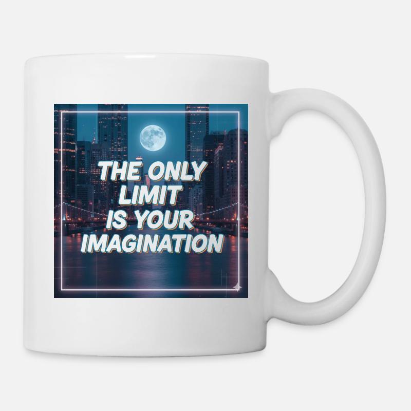 Seule votre imagination pose des limites - Mug blanc - blanc