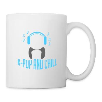 K-Pop And Chill Panda Bubble Tea Kawaii - Tasse - Weiß - Rechts