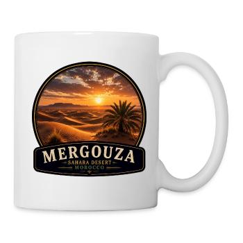 Sahara Desert Morocco Sunset Mergouza - Mug - white - Right