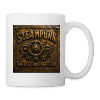 Steampunk. Fantasy für Ingenieure. - Tasse - Weiß - Rechts