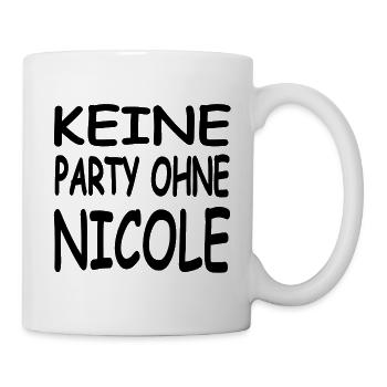 Nicole - Tasse - Weiß - Rechts