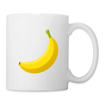 banane - Mug blanc - blanc - Droite
