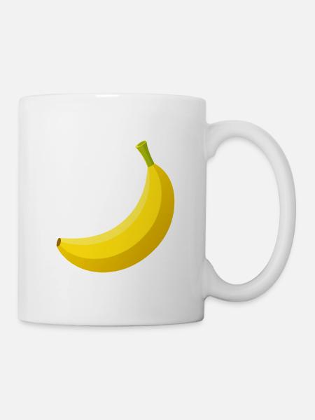 Banane - Tasse - Weiß