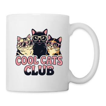 Cool Cats Club - Tasse - Weiß - Rechts