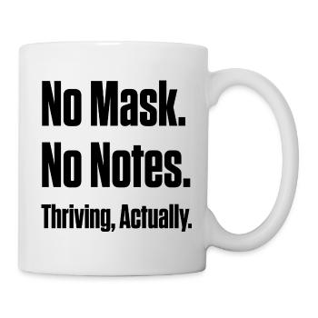Unmasked Zero Regrets – Late Diagnosis ND - Mug - white - Right