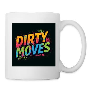 Dirty Moves Neon Splash Tee - Tasse - Weiß - Rechts
