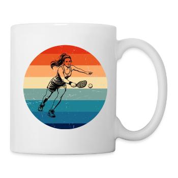 Pickleballspiel Design für Pickleball Trainer Fans - Tasse - Weiß - Rechts