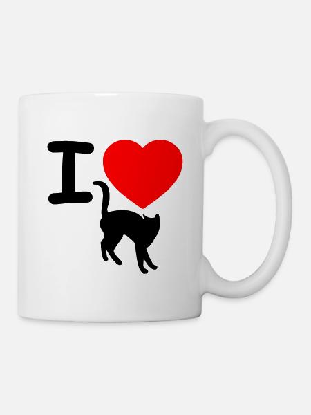 Katzen - Tasse - Weiß