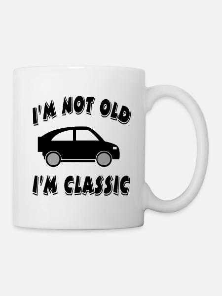 Auto - Tasse - Weiß