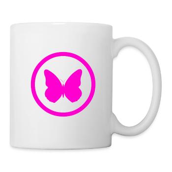 Schmetterling - Tasse - Weiß - Rechts