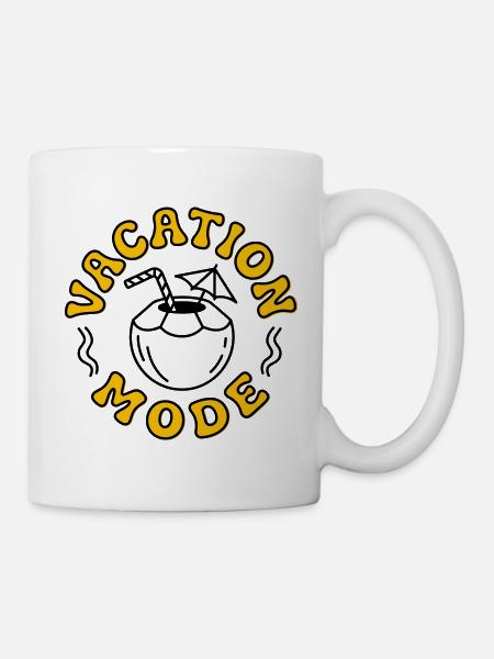 Urlaubsmodus - Tasse - Weiß