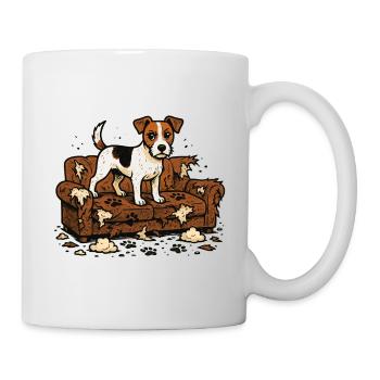 Jack Russell Terrier Comic Chaos Design - Mug - white - Right
