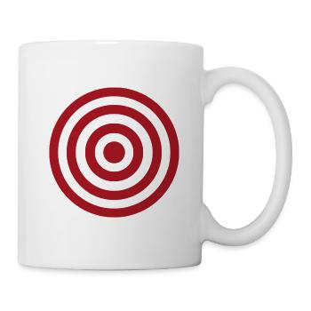 Bullseye-Ziel - Tasse - Weiß - Rechts