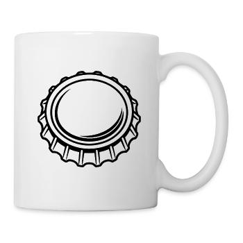Flaschendeckel - Tasse - Weiß - Rechts