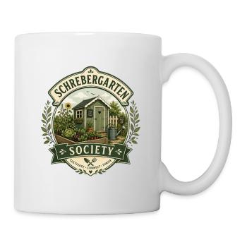 Schrebergarten Society - Tasse - Weiß - Rechts